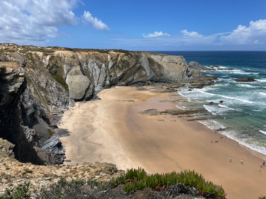Costa atlántica portuguesa en verano