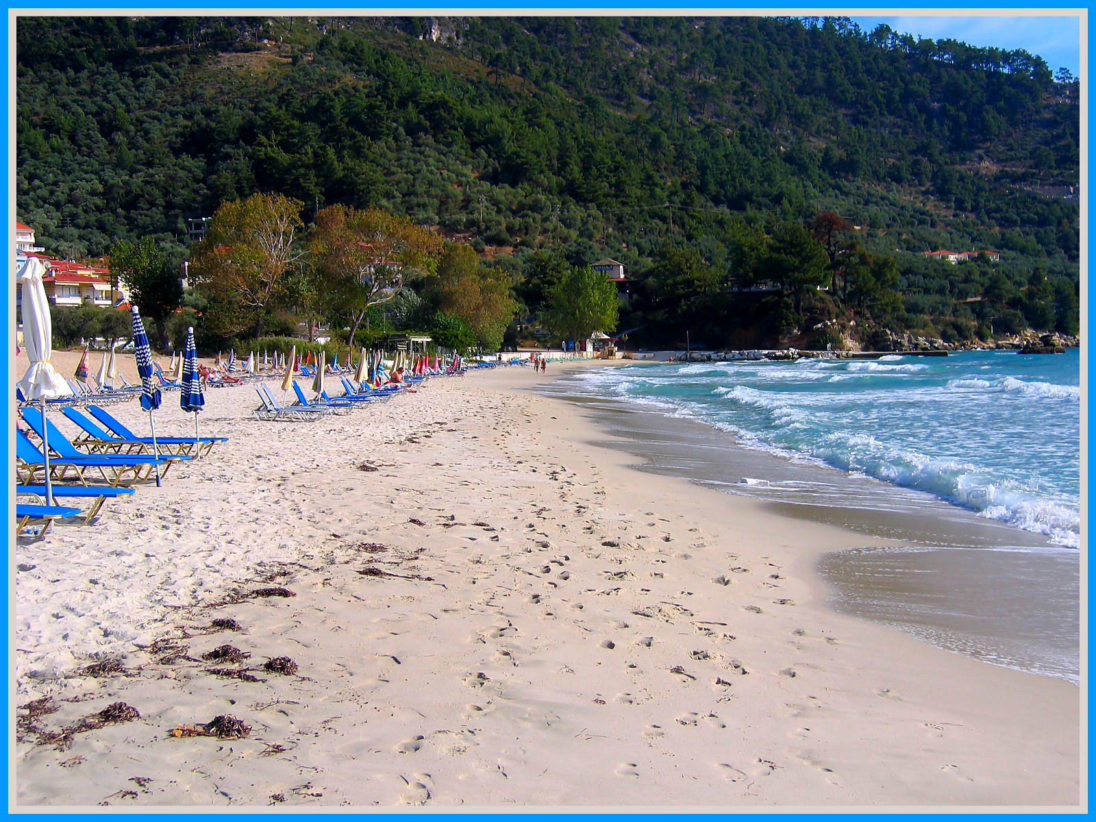 Golden Beach en la isla griega de Thassos