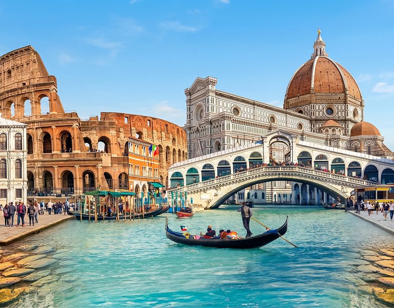 Italia: Venecia, Florencia y Roma