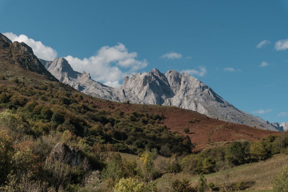 Paisaje de montaña en los Picos de Europa