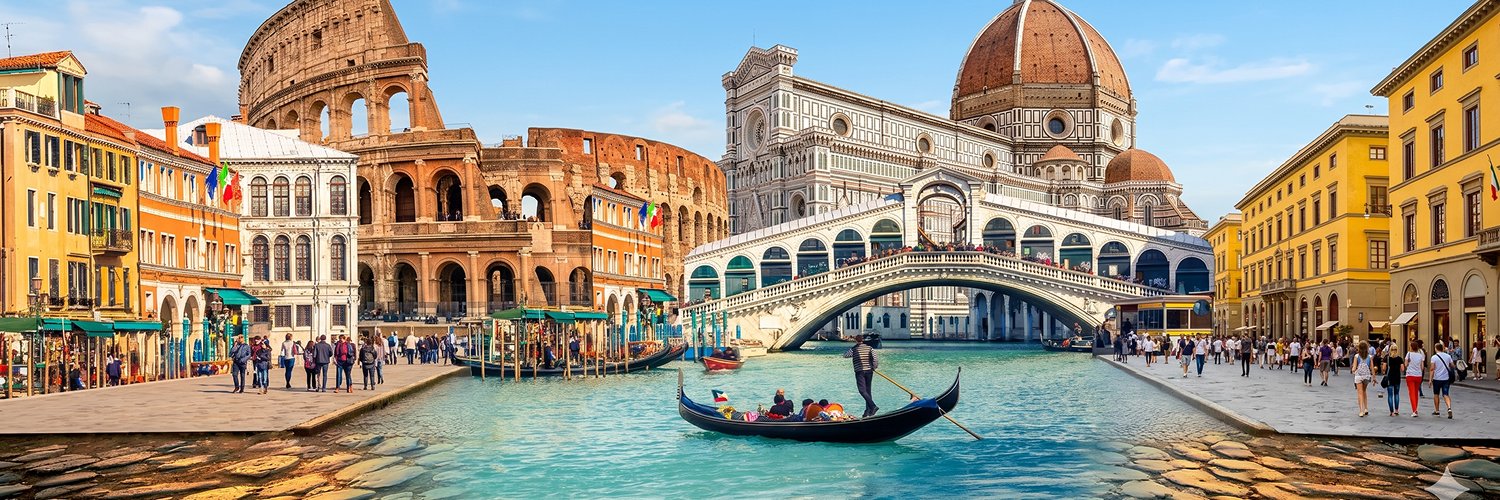 Venecia, Florencia y Roma con vuelos incluidos
